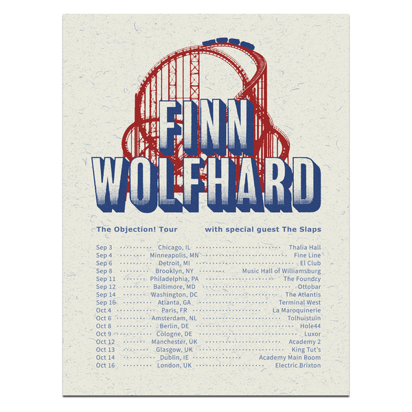 Finn Wolfhard Roller Coaster Fall 2025 Tour Poster - Finn Wolfhard